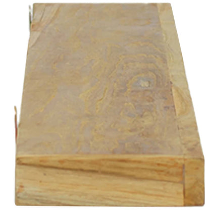 vidaXL Wandregale 2 Stk. 110x15x4 cm Massivholz Teak