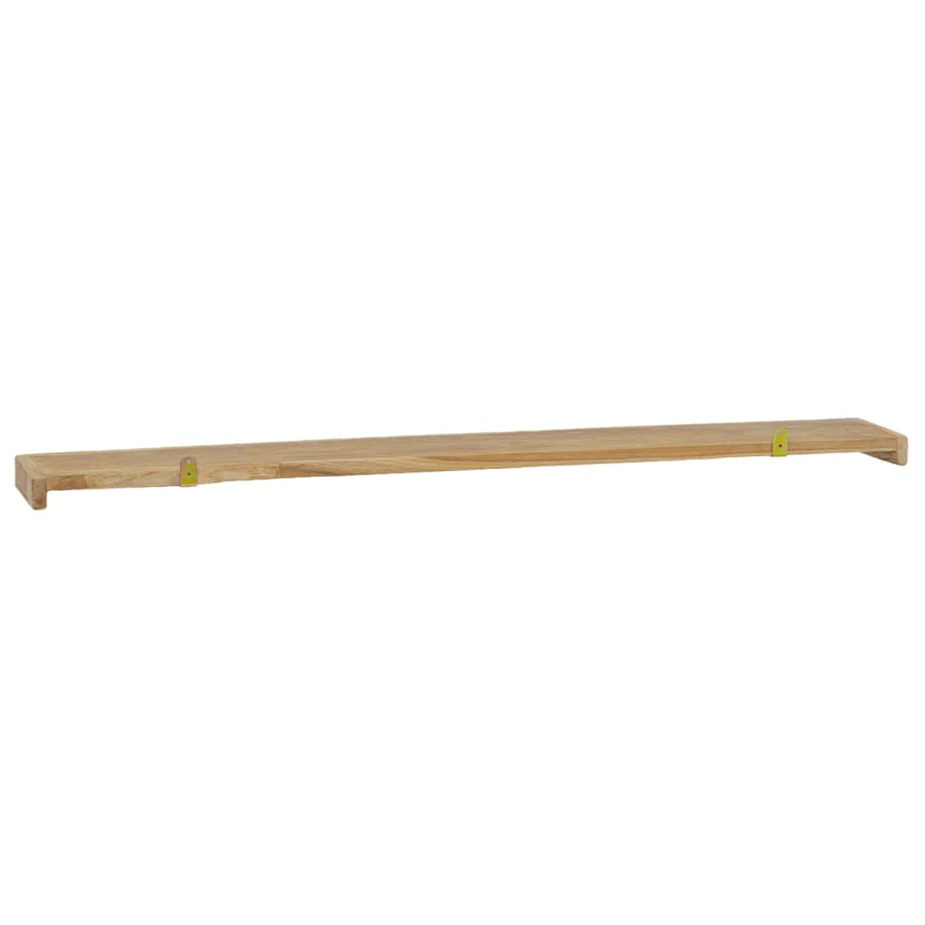 vidaXL Wandregale 2 Stk. 110x15x4 cm Massivholz Teak