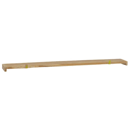 vidaXL Wandregale 2 Stk. 110x15x4 cm Massivholz Teak
