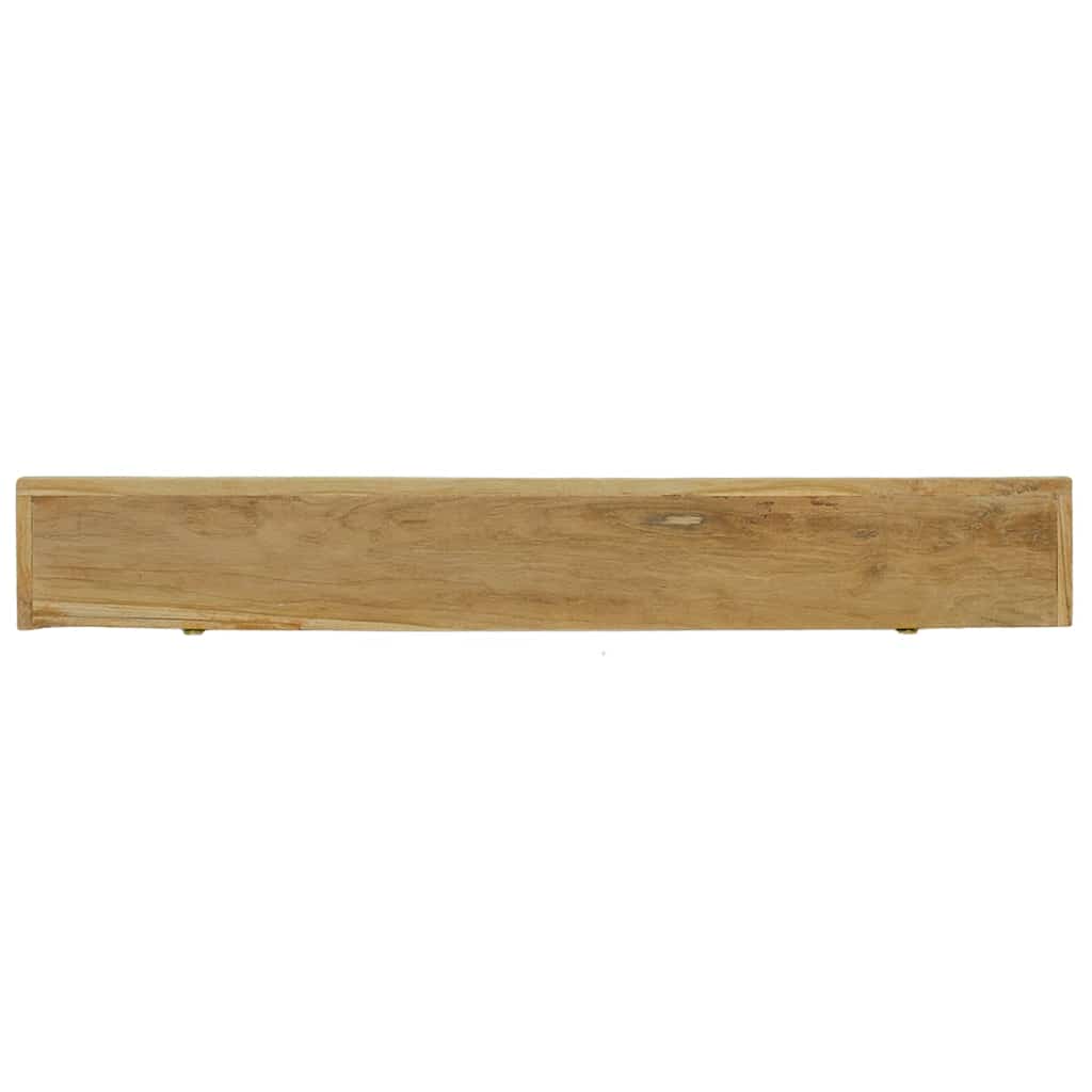 vidaXL Wandregale 2 Stk. 110x15x4 cm Massivholz Teak