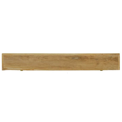 vidaXL Wandregale 2 Stk. 110x15x4 cm Massivholz Teak