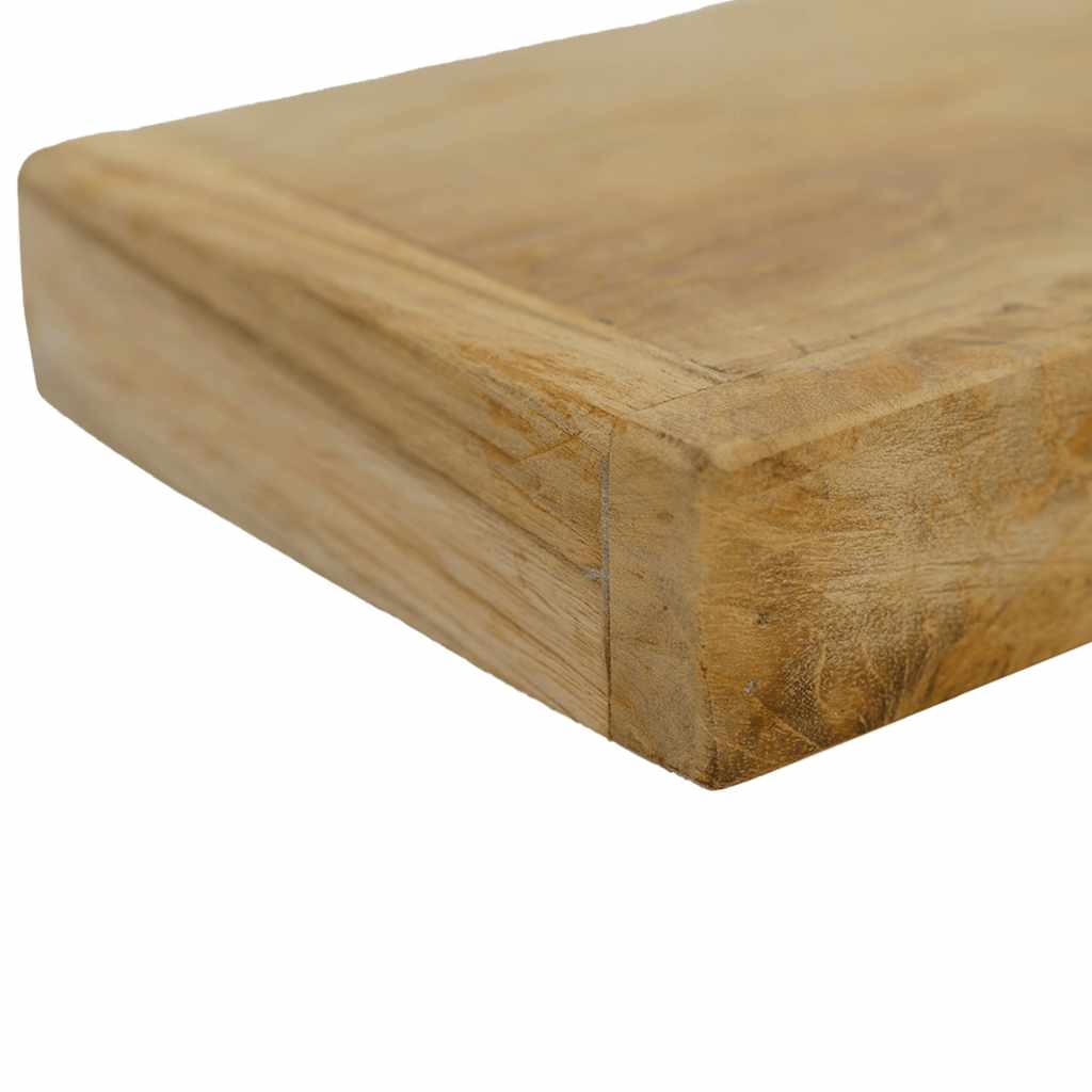 vidaXL Wandregale 2 Stk. 110x15x4 cm Massivholz Teak