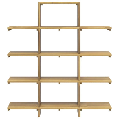 vidaXL Bücherregal 100x30x120 cm Massivholz Teak