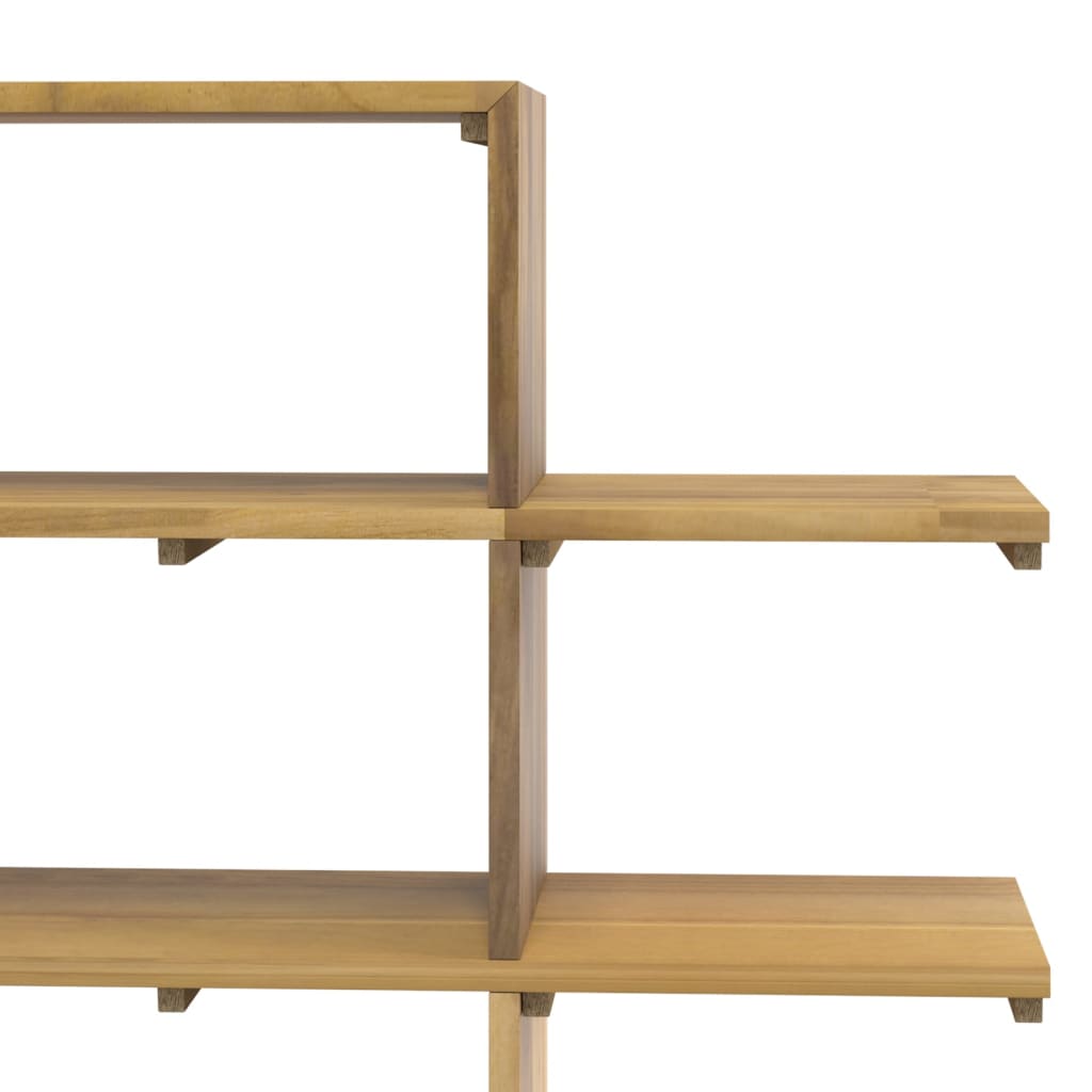 vidaXL Bücherregal 100x30x120 cm Massivholz Teak