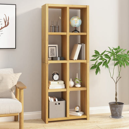 vidaXL Bücherregal 70x30x180 cm Massivholz Teak