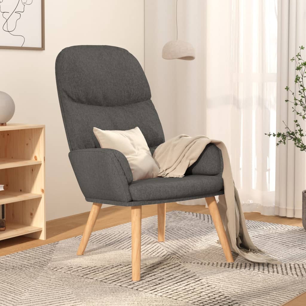 vidaXL Fauteuil relax Gris clair Tissu