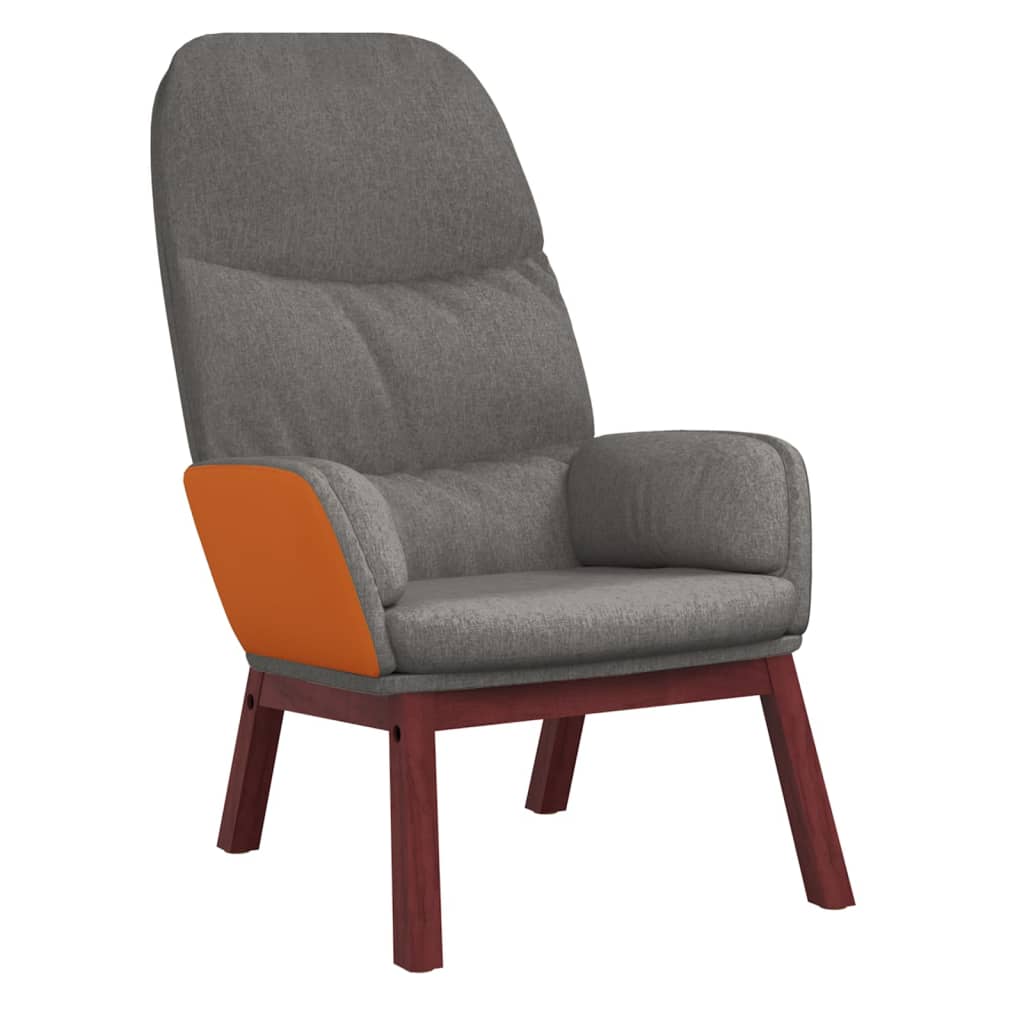 vidaXL Fauteuil relax Gris clair Tissu