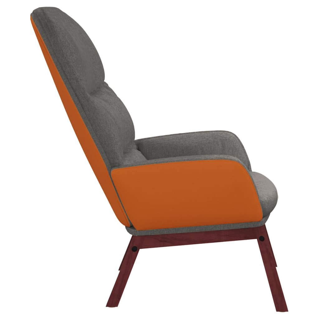 vidaXL Fauteuil relax Gris clair Tissu