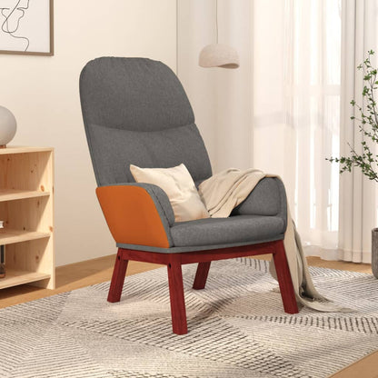 vidaXL Fauteuil relax Gris clair Tissu