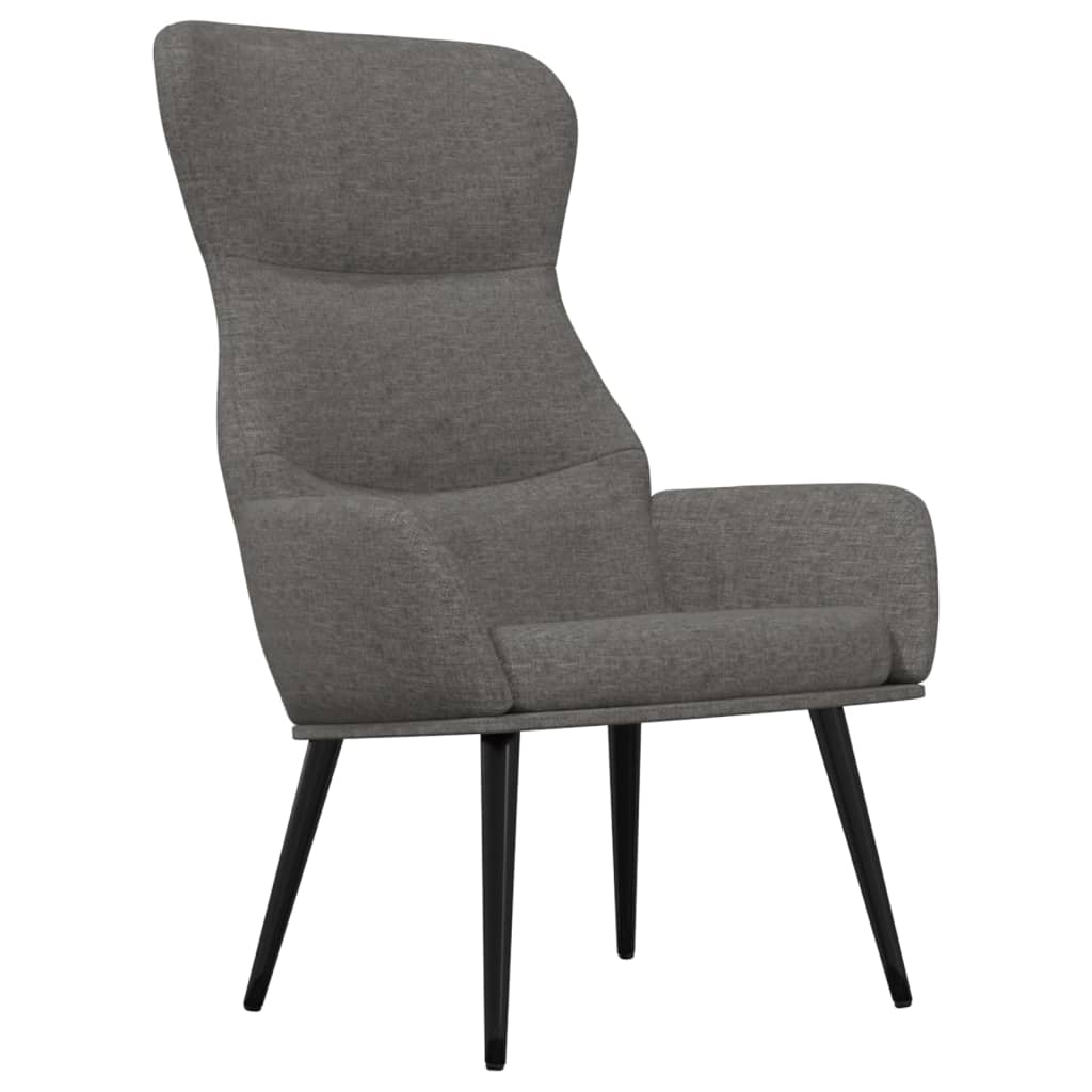 vidaXL Relaxsessel Hellgrau Stoff