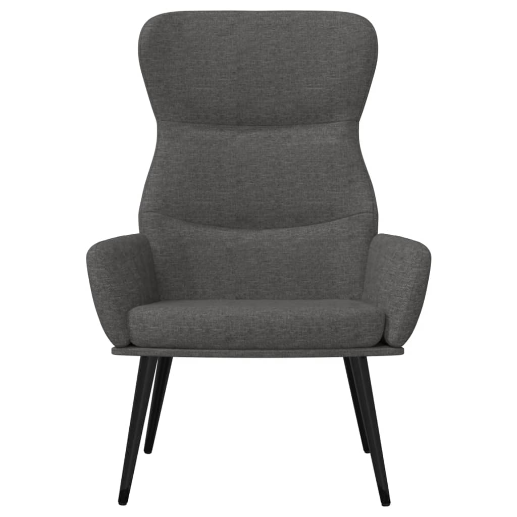 vidaXL Relaxsessel Dunkelgrau Stoff