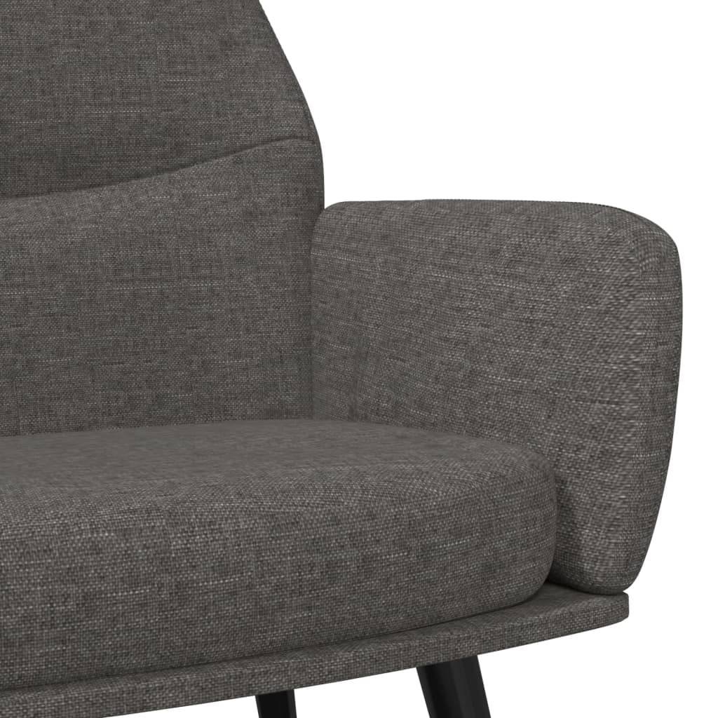 vidaXL Relaxsessel Dunkelgrau Stoff