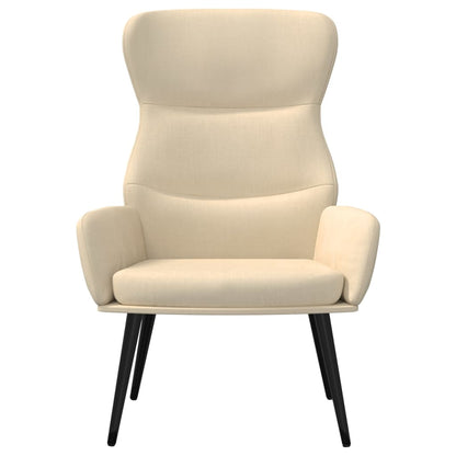vidaXL Relaxsessel Creme Stoff