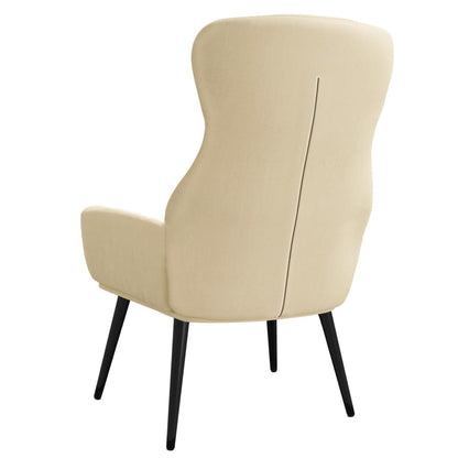 vidaXL Relaxsessel Creme Stoff