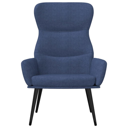 vidaXL Relaxsessel Blau Stoff