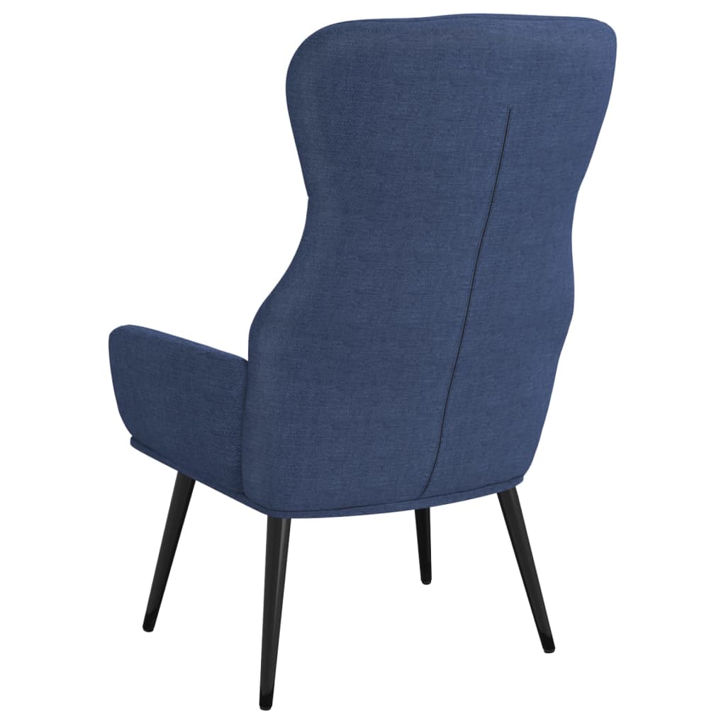 vidaXL Relaxsessel Blau Stoff