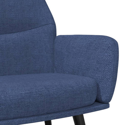 vidaXL Relaxsessel Blau Stoff
