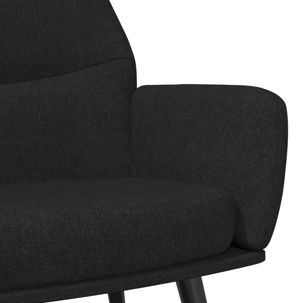 vidaXL Relaxsessel Schwarz Stoff