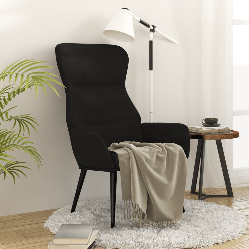 vidaXL Relaxsessel Schwarz Stoff