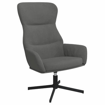vidaXL Relaxsessel Dunkelgrau Samt