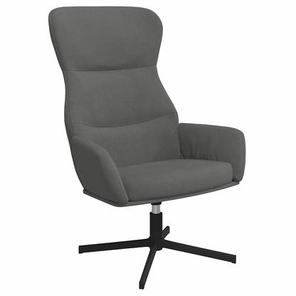 vidaXL Relaxsessel Dunkelgrau Samt