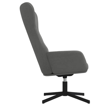 vidaXL Relaxsessel Dunkelgrau Samt