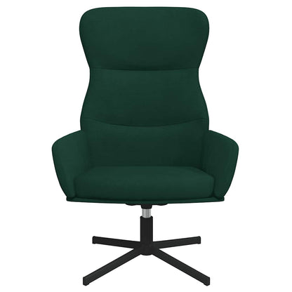 vidaXL Relaxsessel Dunkelgrün Samt