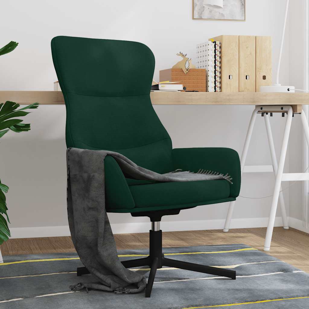 vidaXL Relaxsessel Dunkelgrün Samt