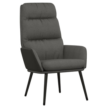 vidaXL Relaxsessel Dunkelgrau Stoff