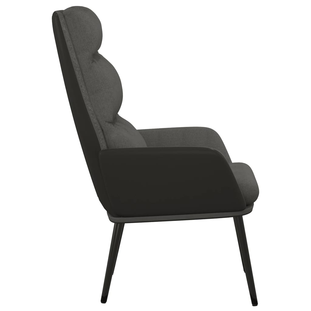 vidaXL Relaxsessel Dunkelgrau Stoff