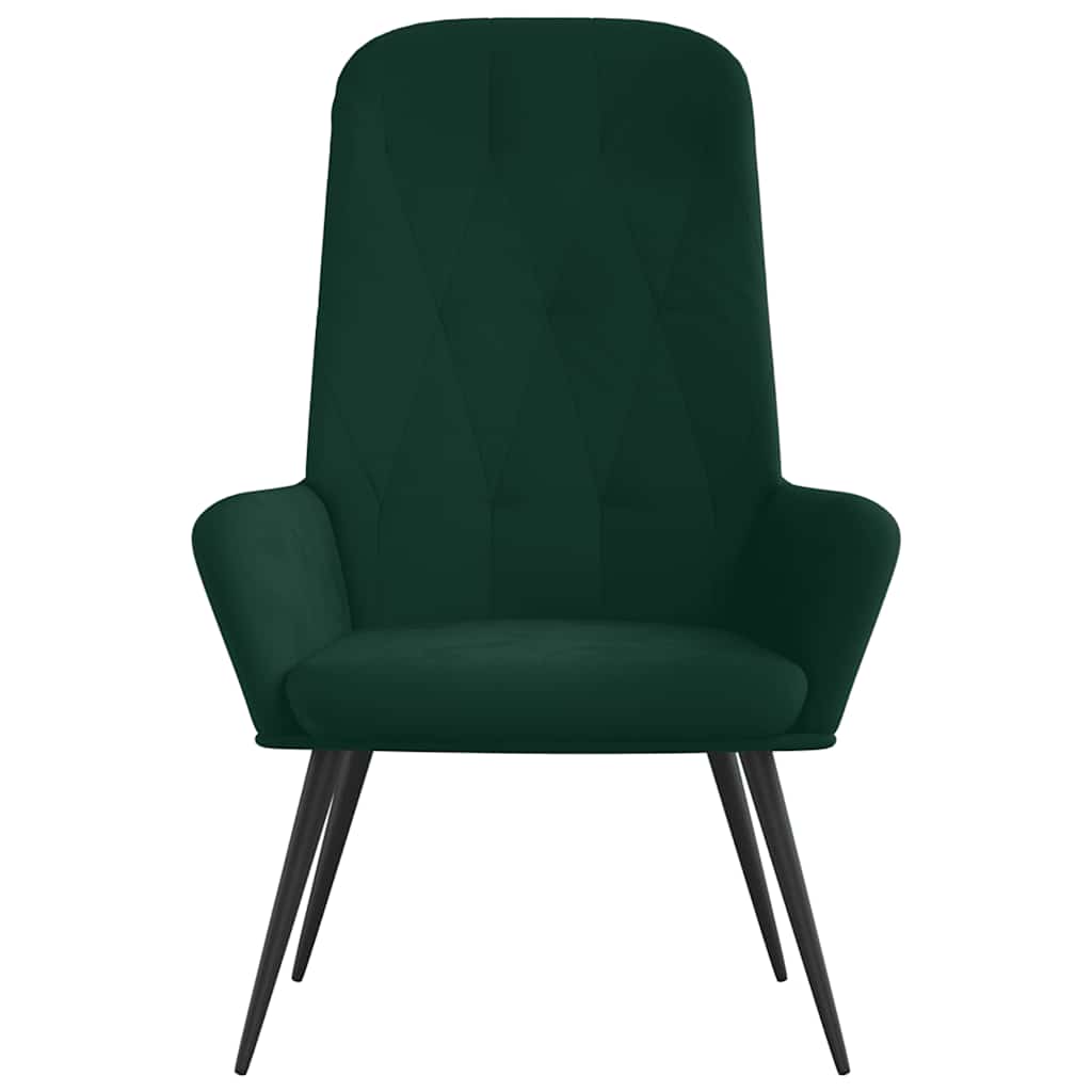 vidaXL Relaxsessel Dunkelgrün Samt