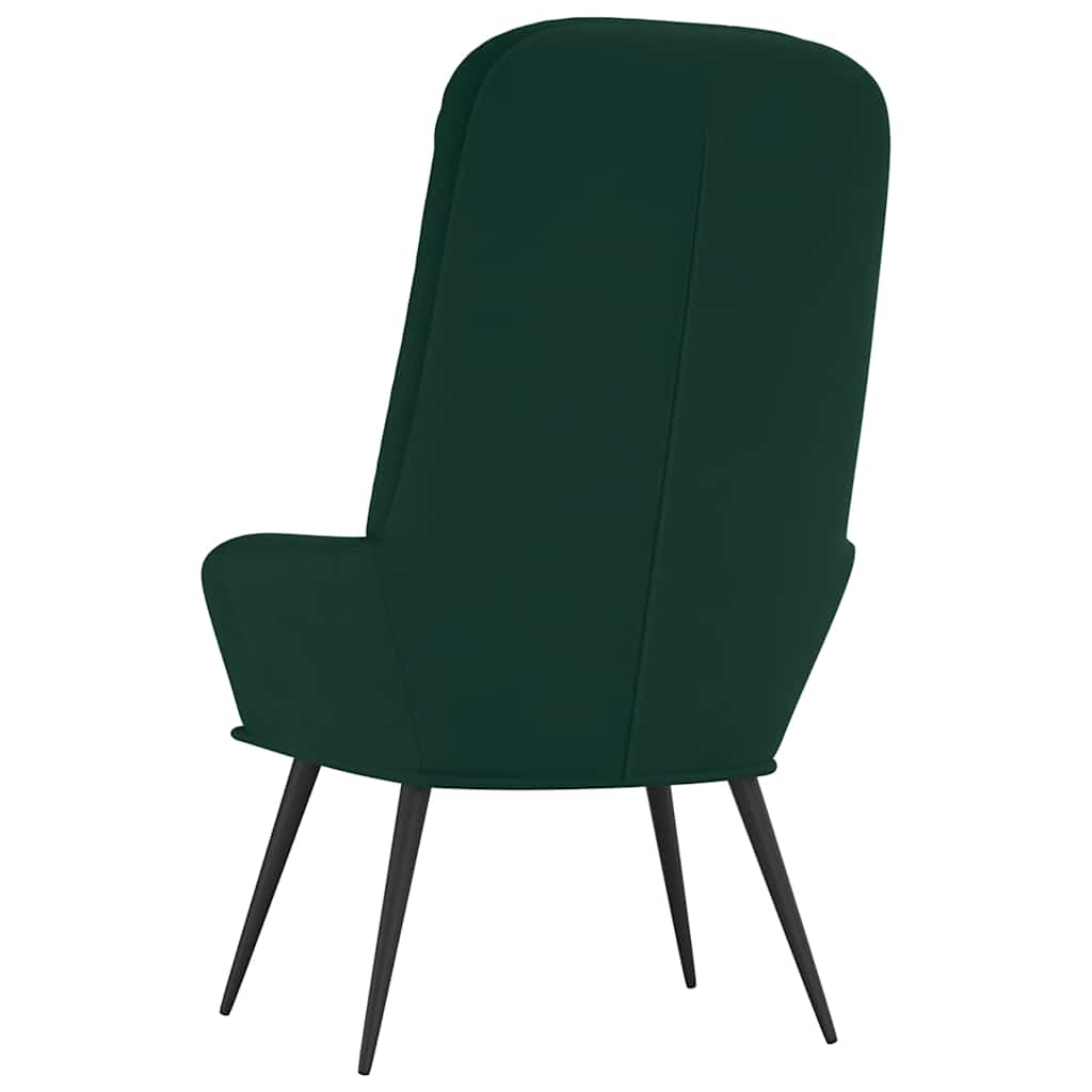 vidaXL Relaxsessel Dunkelgrün Samt