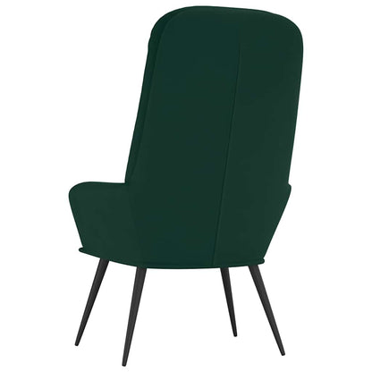 vidaXL Relaxsessel Dunkelgrün Samt