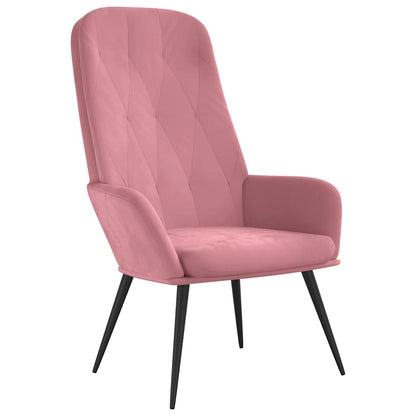 vidaXL Relaxsessel Rosa Samt