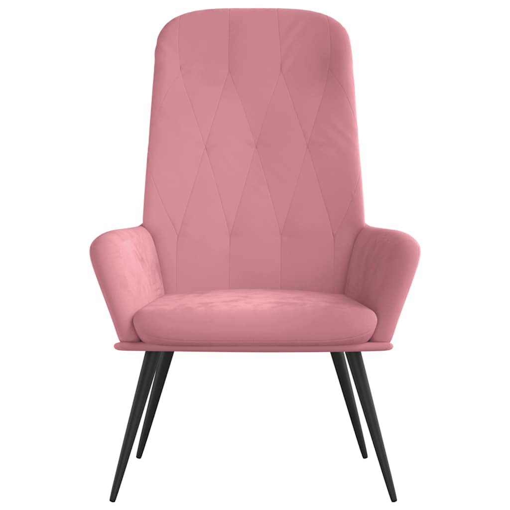 vidaXL Relaxsessel Rosa Samt