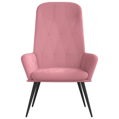 vidaXL Relaxsessel Rosa Samt