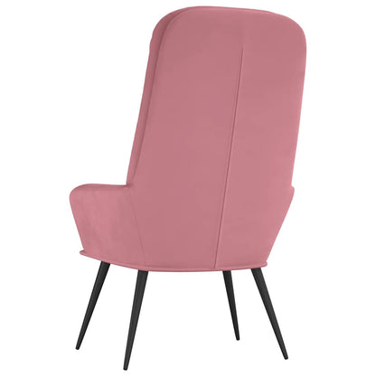 vidaXL Relaxsessel Rosa Samt