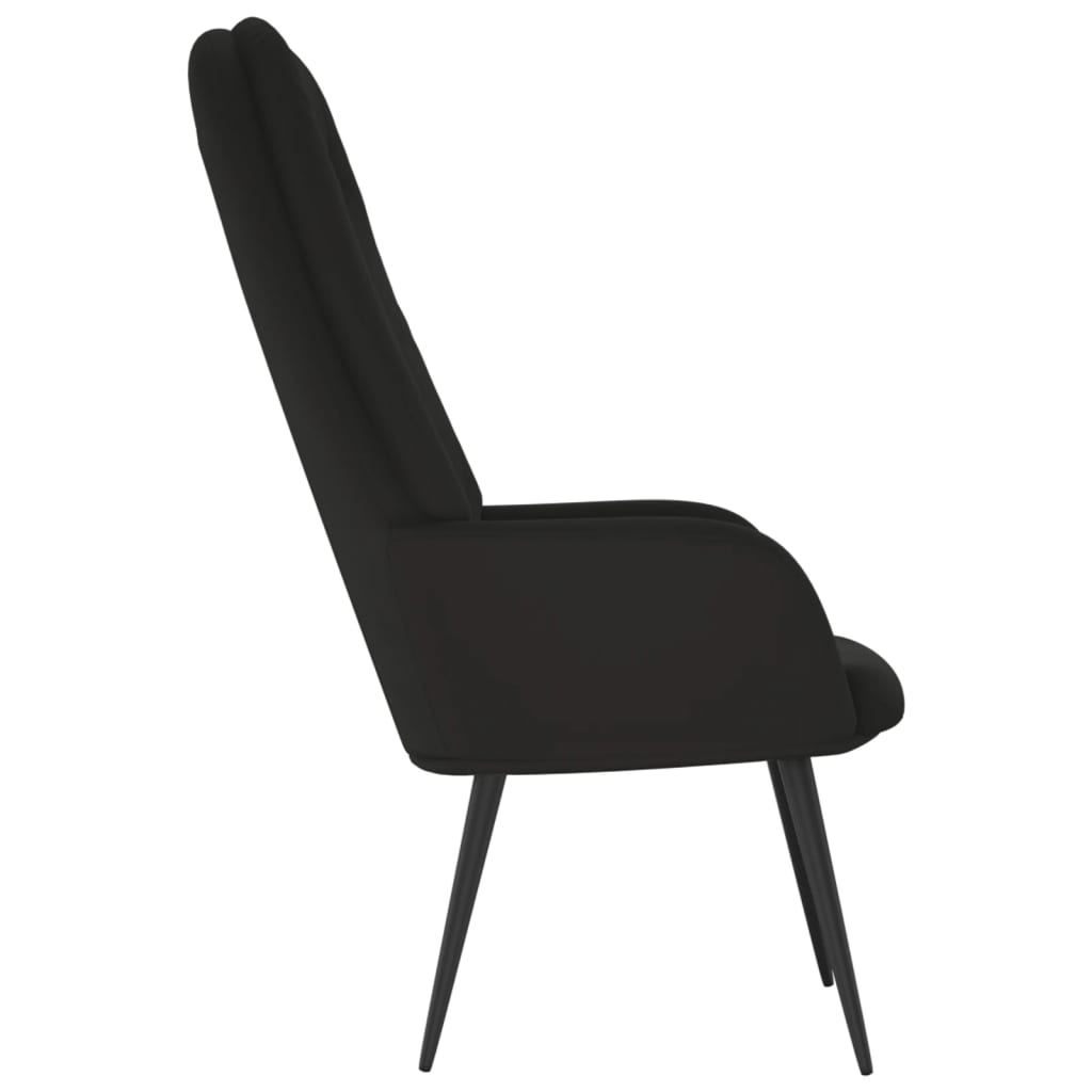 vidaXL Relaxsessel Schwarz Samt