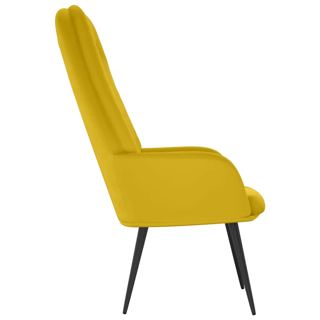 vidaXL Relaxsessel Senfgelb Samt