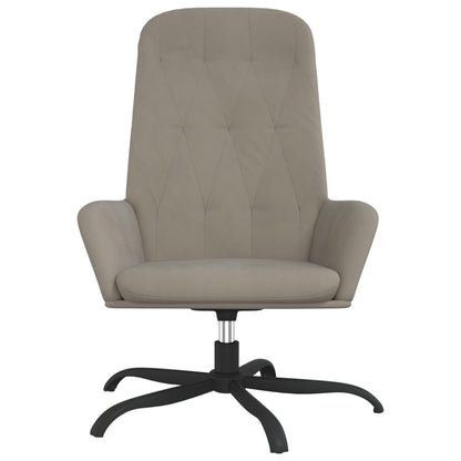 vidaXL Relaxsessel Hellgrau Samt
