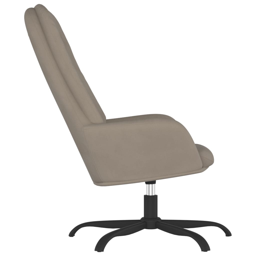 vidaXL Relaxsessel Hellgrau Samt