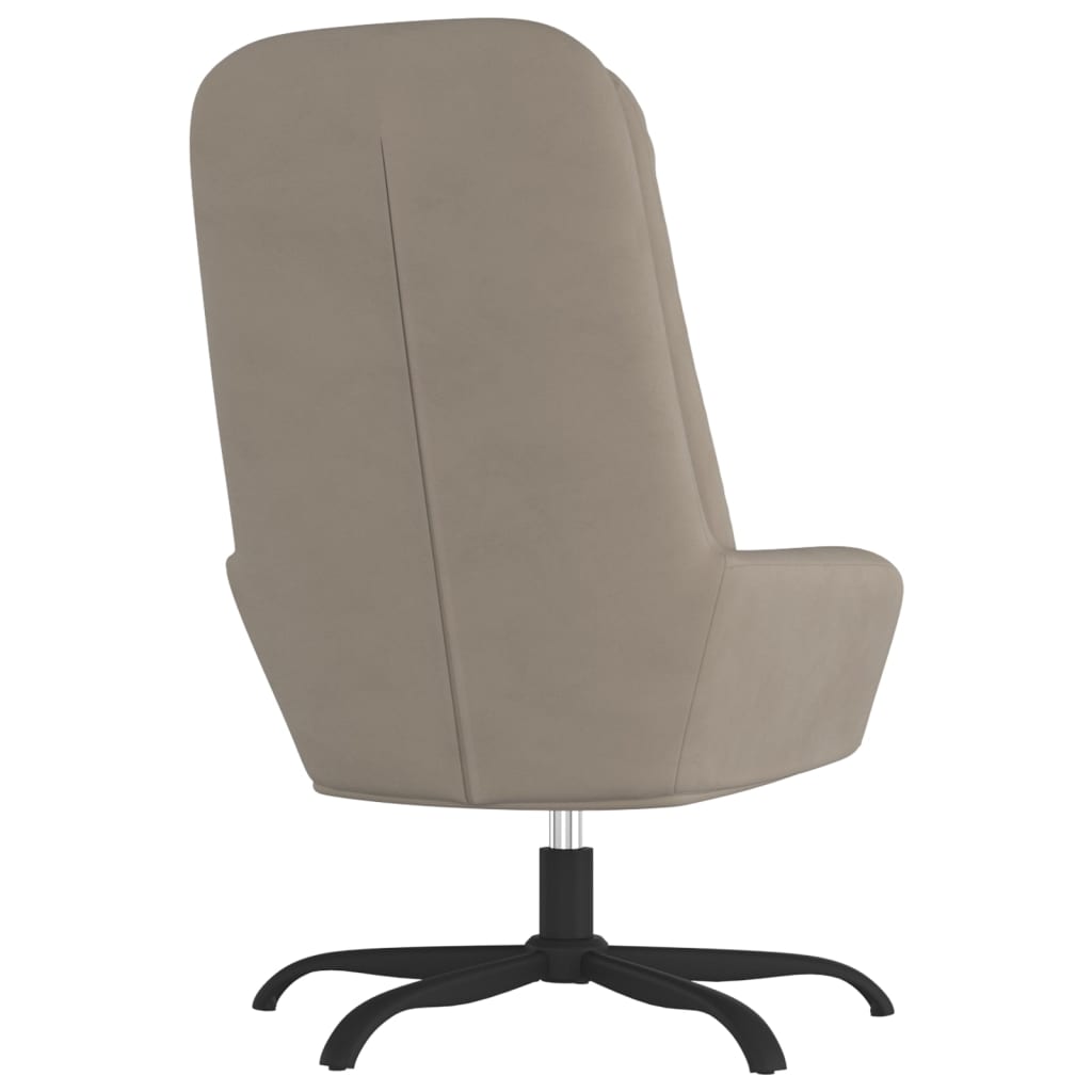 vidaXL Relaxsessel Hellgrau Samt