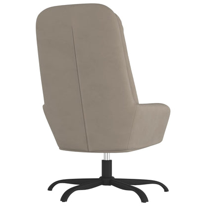 vidaXL Relaxsessel Hellgrau Samt