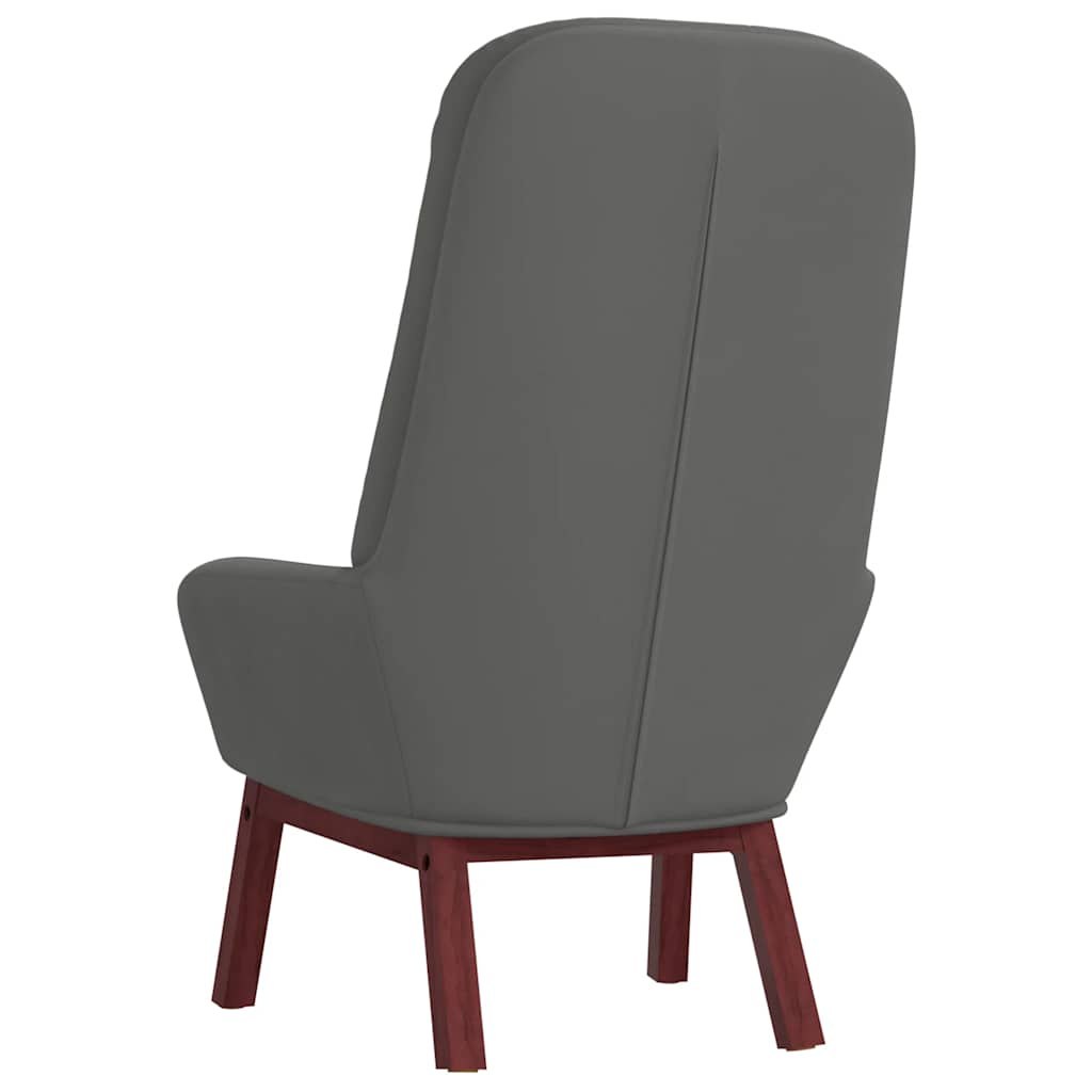 vidaXL Relaxsessel Dunkelgrau Samt