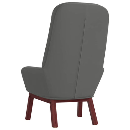 vidaXL Relaxsessel Dunkelgrau Samt