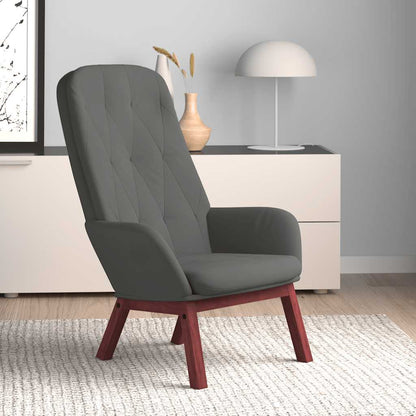 vidaXL Relaxsessel Dunkelgrau Samt