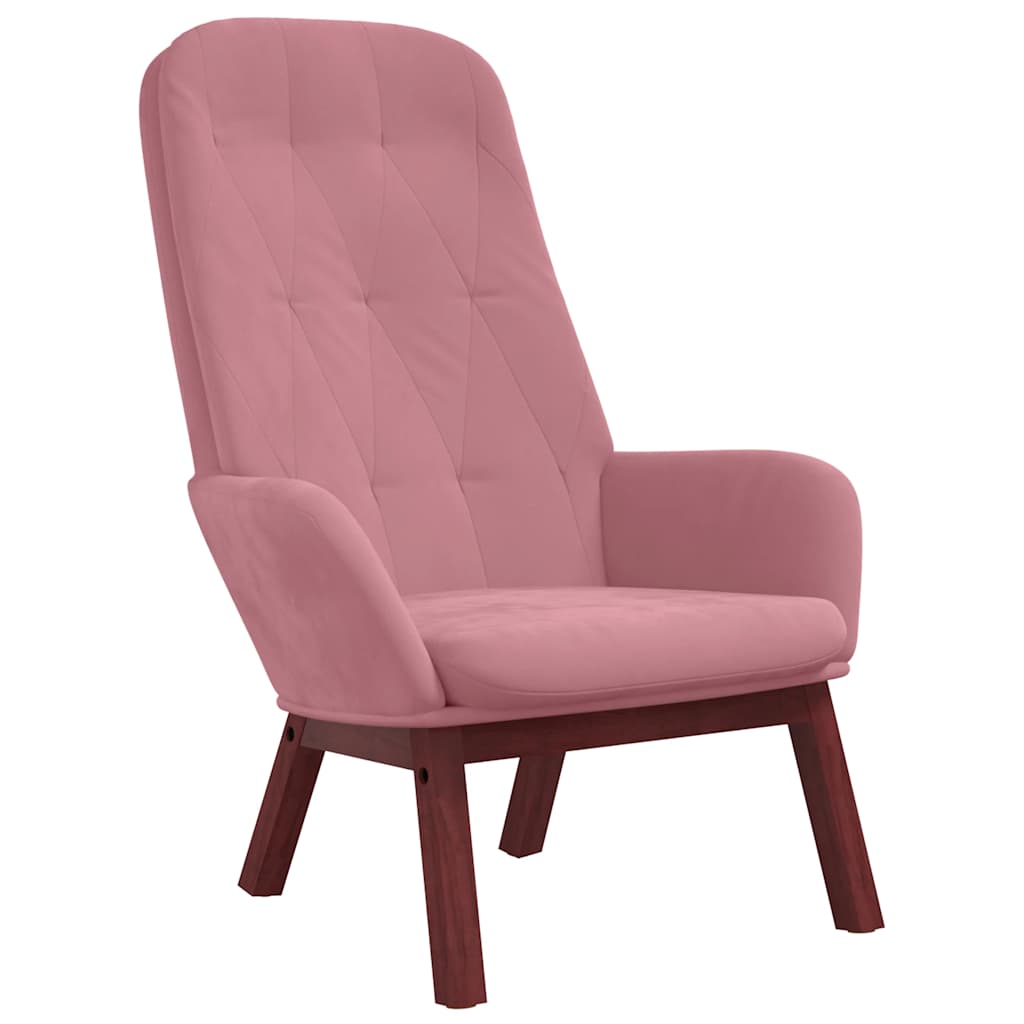 vidaXL Relaxsessel Rosa Samt