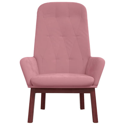 vidaXL Relaxsessel Rosa Samt