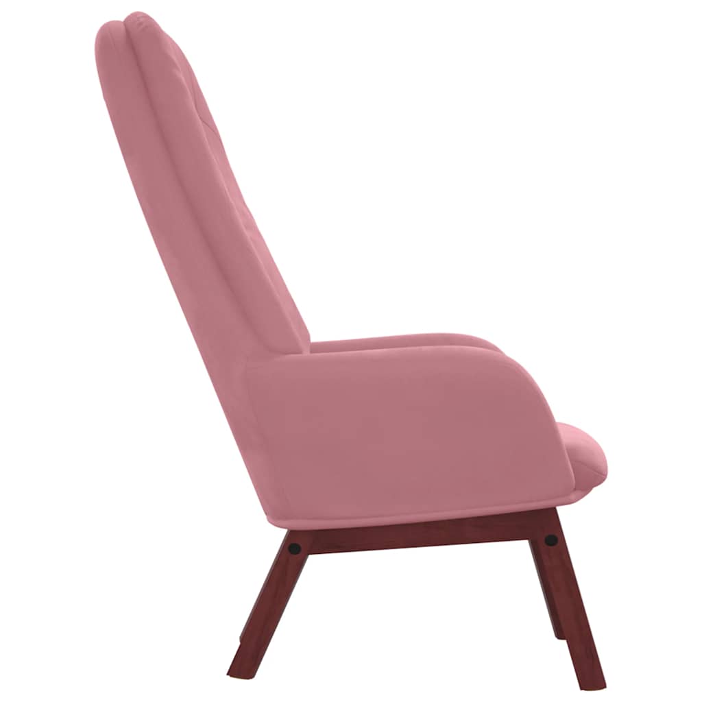 vidaXL Relaxsessel Rosa Samt