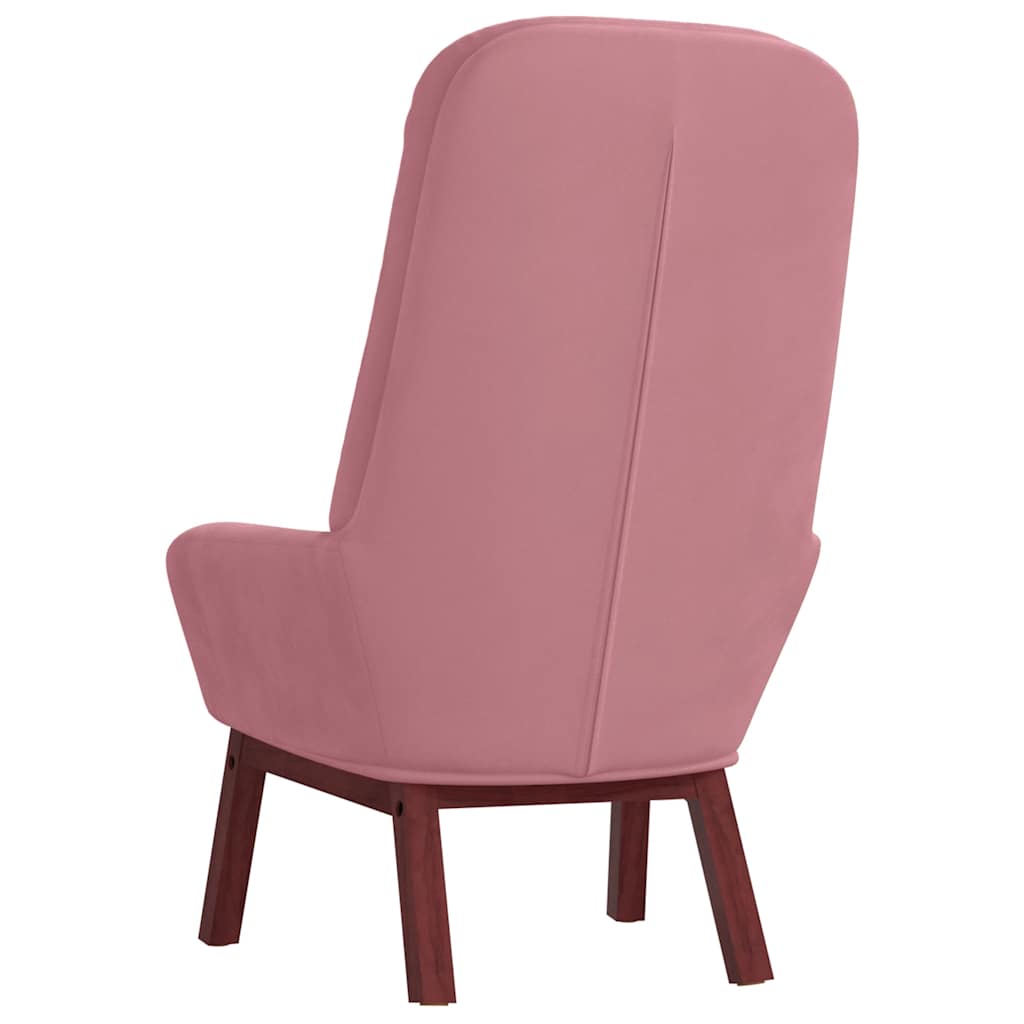 vidaXL Relaxsessel Rosa Samt